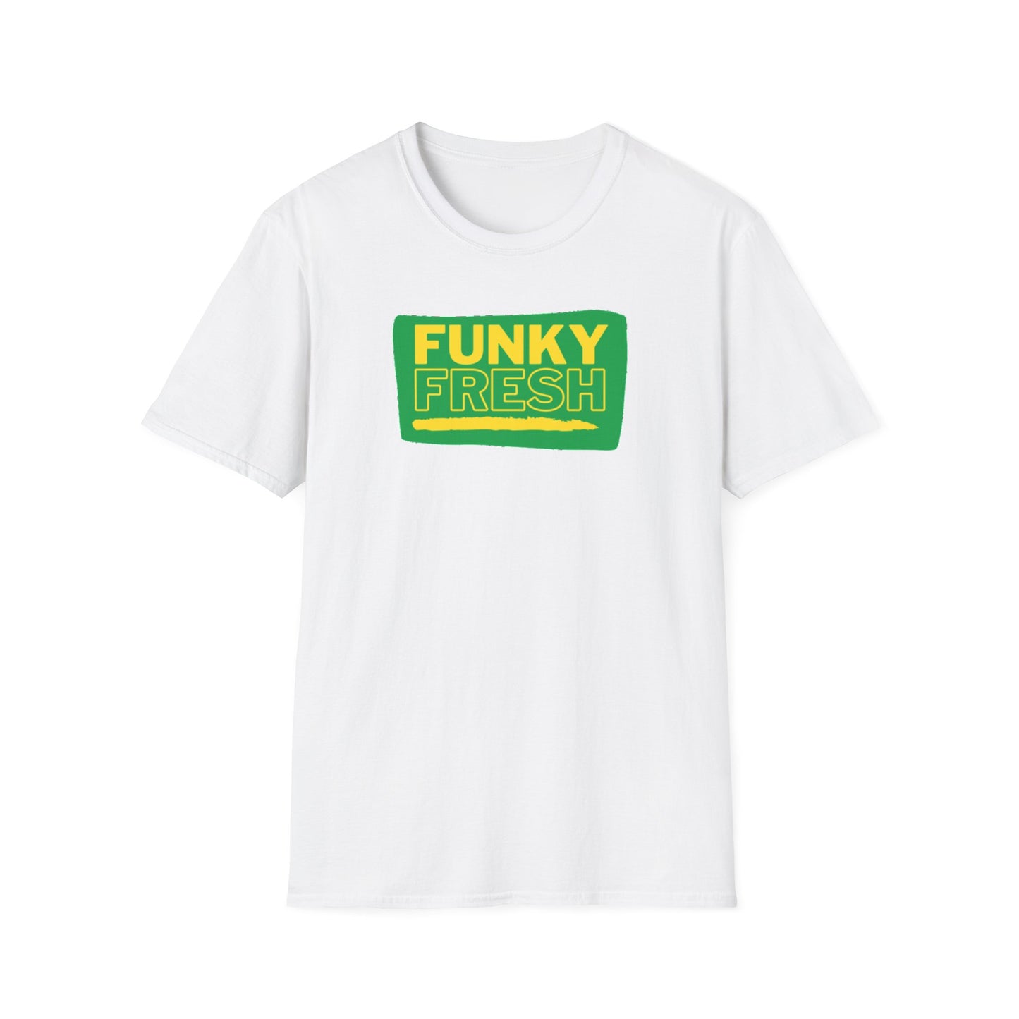 Funky Fresh Old School Hip Hop Green/Gold T-Shirt