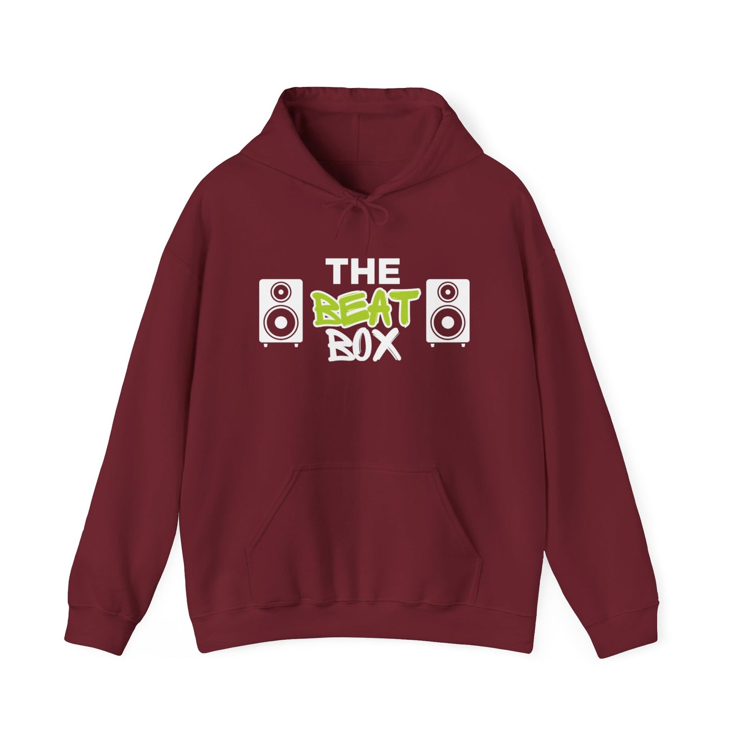 The Beat Box White Logo Hooded Sweatshirt