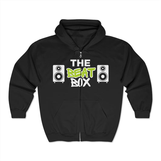 The Beat Box Collection Unisex Full Zip Hooded Sweatshirt