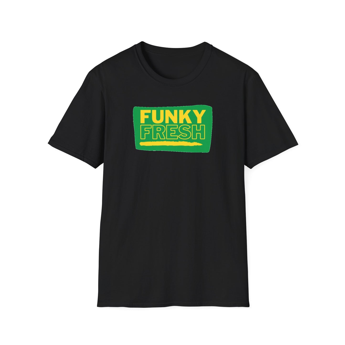 Funky Fresh Old School Hip Hop Green/Gold T-Shirt